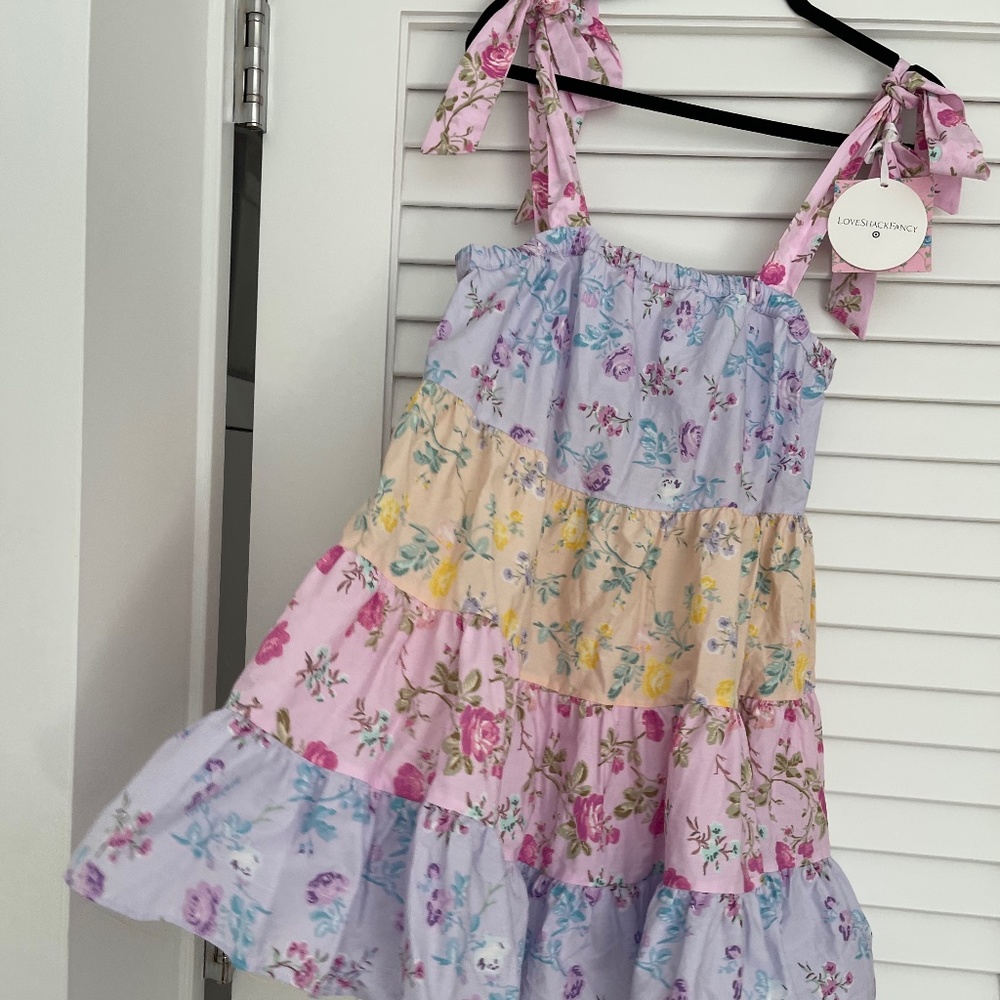 Love Shack Fancy Target floral smock tiered dress